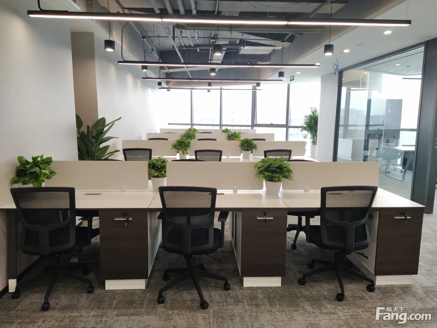 免佣选址送免租!特拉克斯广场精装·3隔间带家具·高区朝东户型
