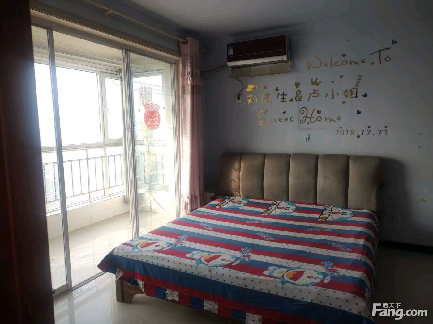 19中旁,伯乐港湾,两室,中等装修,东西齐全,拎包入住,