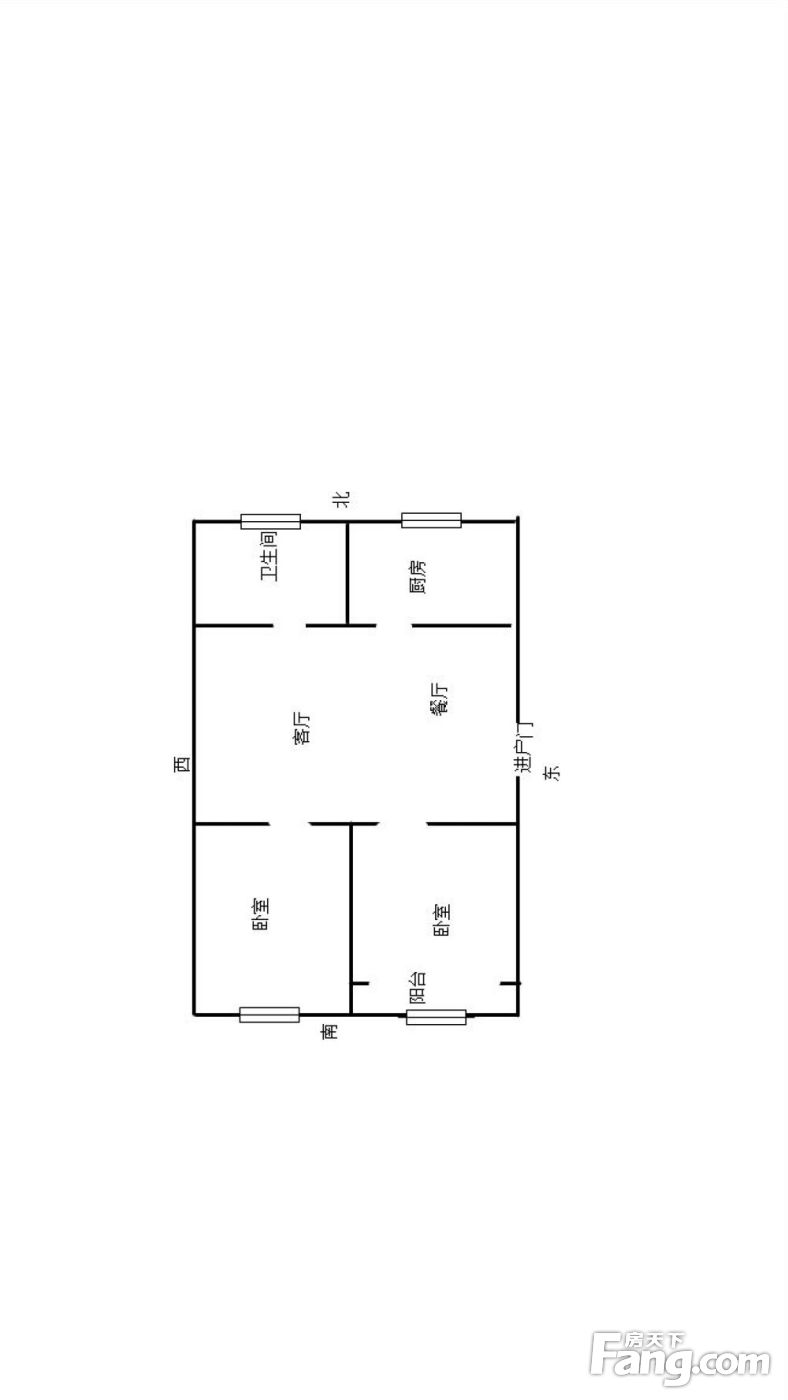 莲花六区|2室2厅1卫1阳台|92.77平米|南|3层