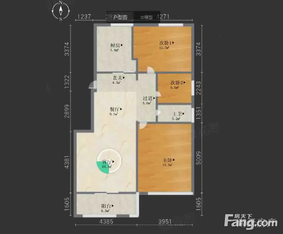 江北庄桥水尚阑珊精装修整租