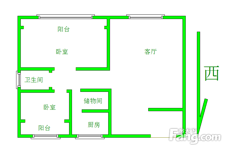 南北 春盛小区 2室2厅