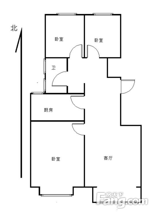 华远景瑞海蓝城|3室1厅1卫1阳台|96平米|南|21层