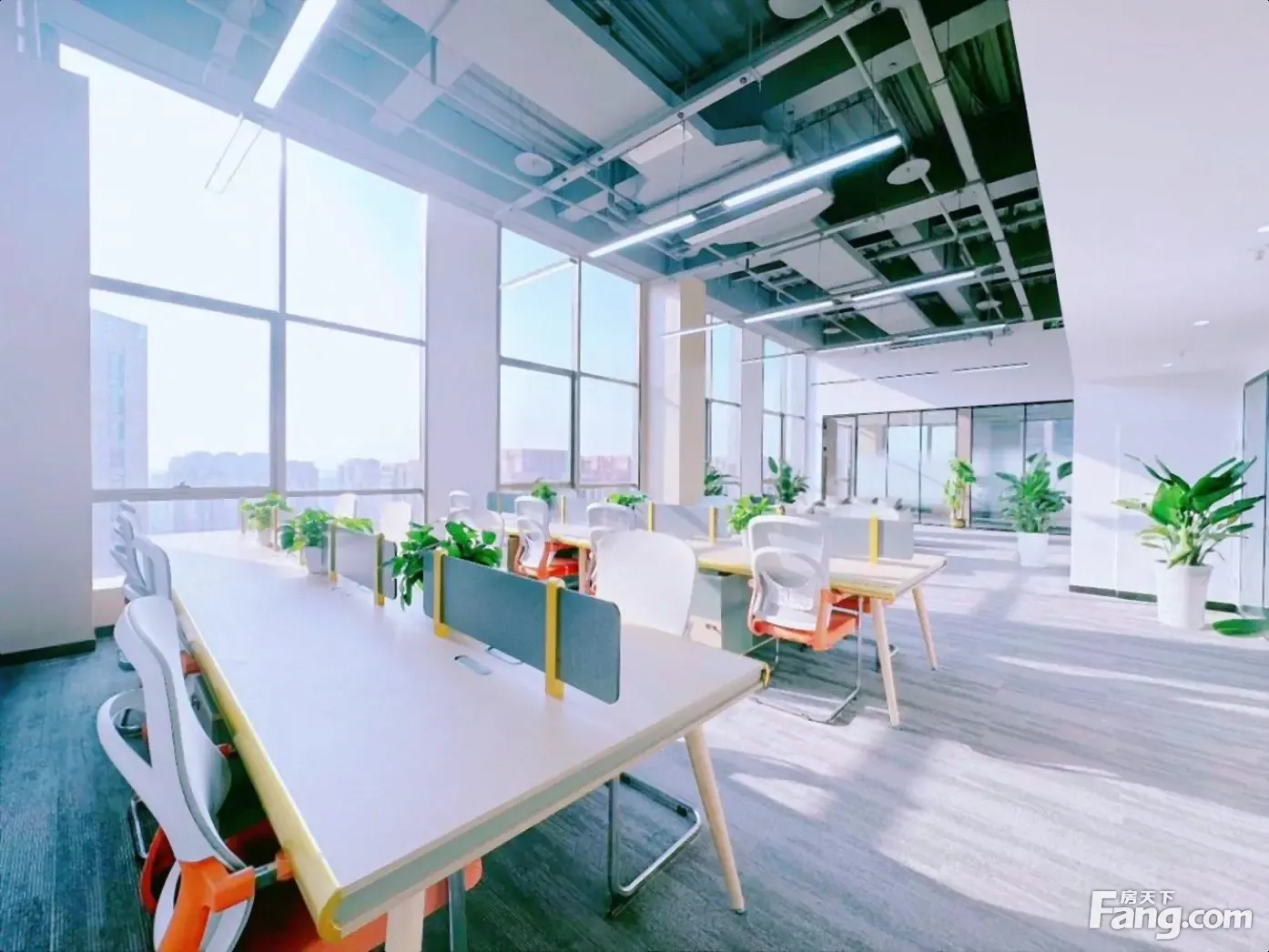 6米层高!采光视野好丨天府一街 看桂溪公园 8隔间32工位