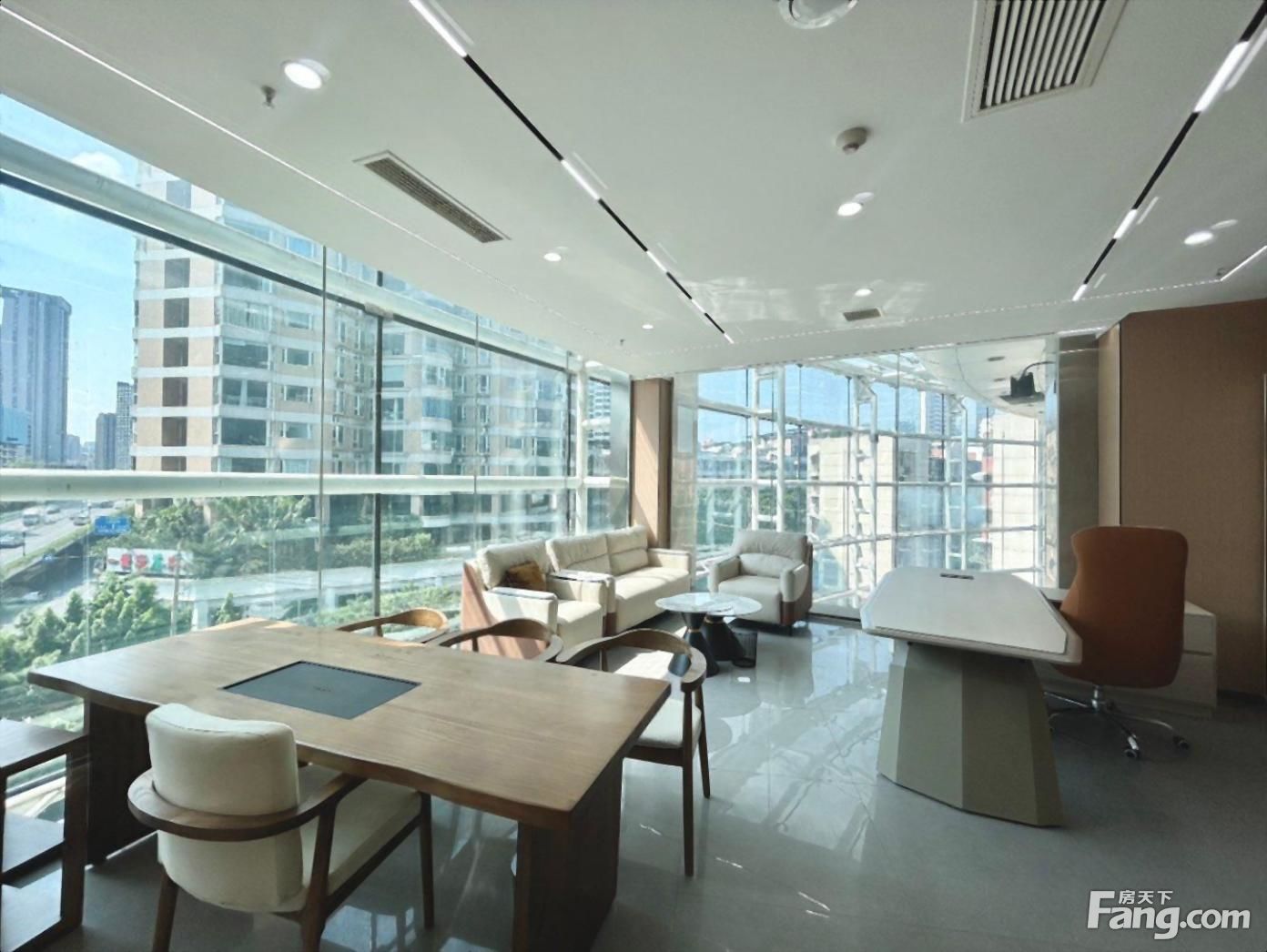 科华北路 力宝大厦 精装7隔间加80工位 24空调 房东直租