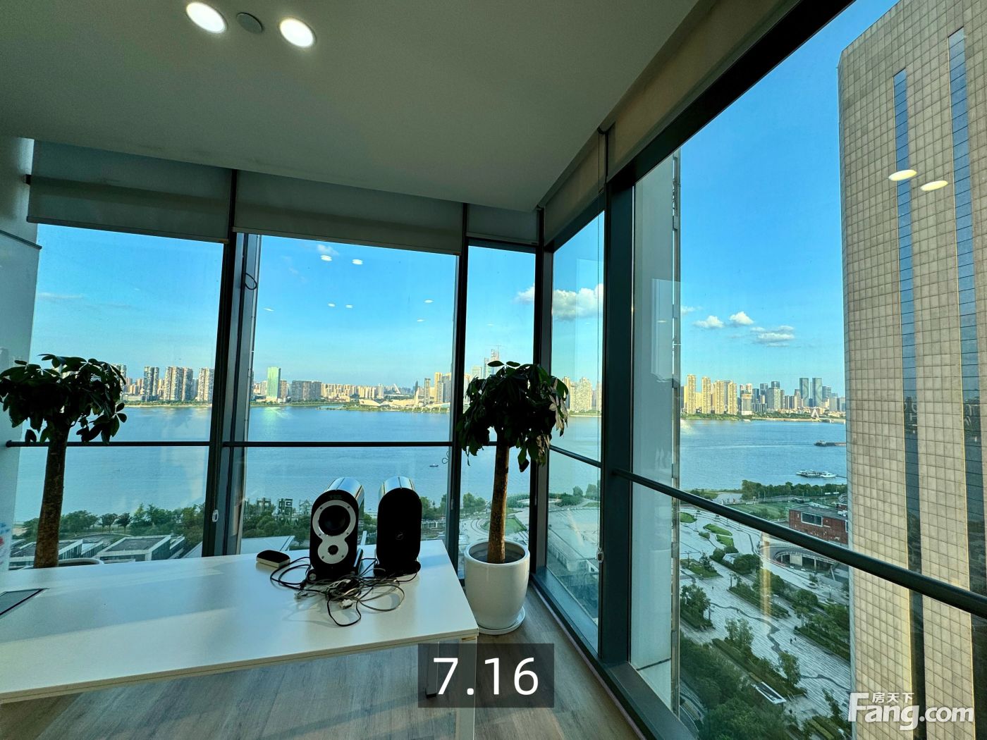 滨江润和中心 整层业主直租 江景1280平 茶子山地铁口