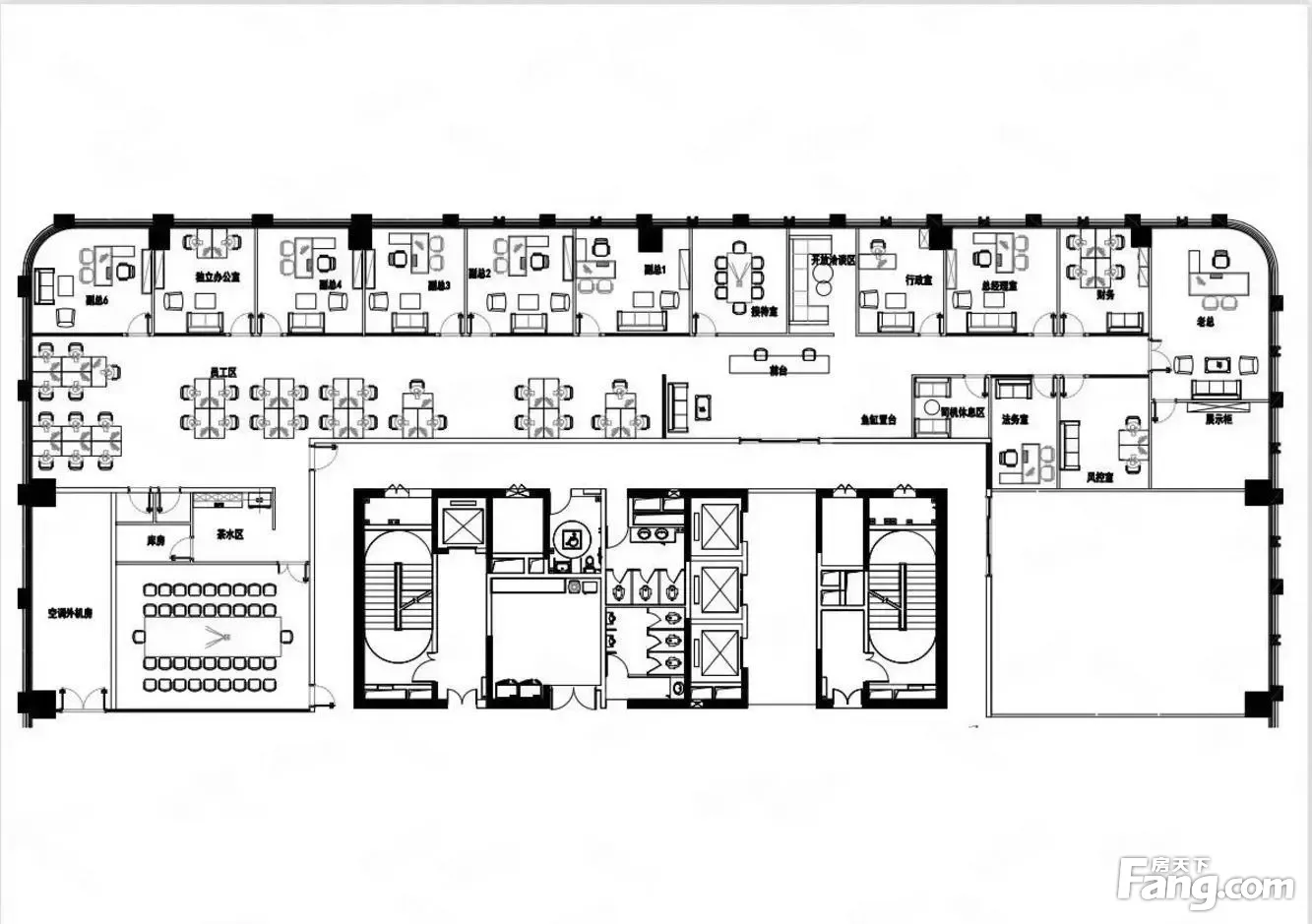 金牛万达旁18个隔间附带平面图适合直播律所教育多隔间需求企业