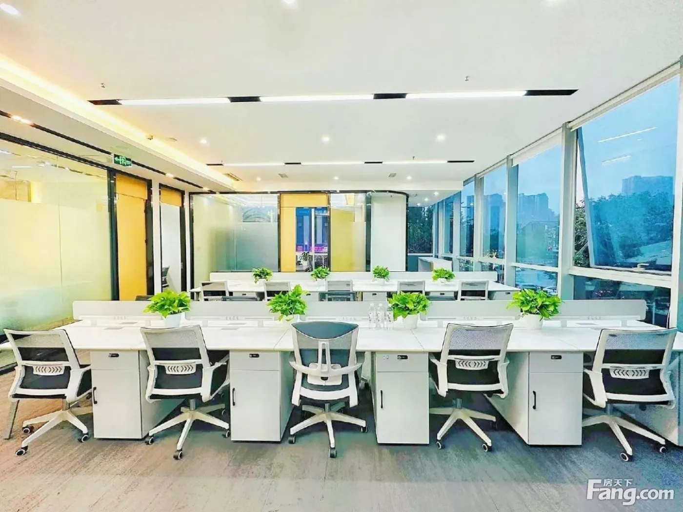 天府一街 开发商直租 户型方正 无加时费 随时看房 电梯口