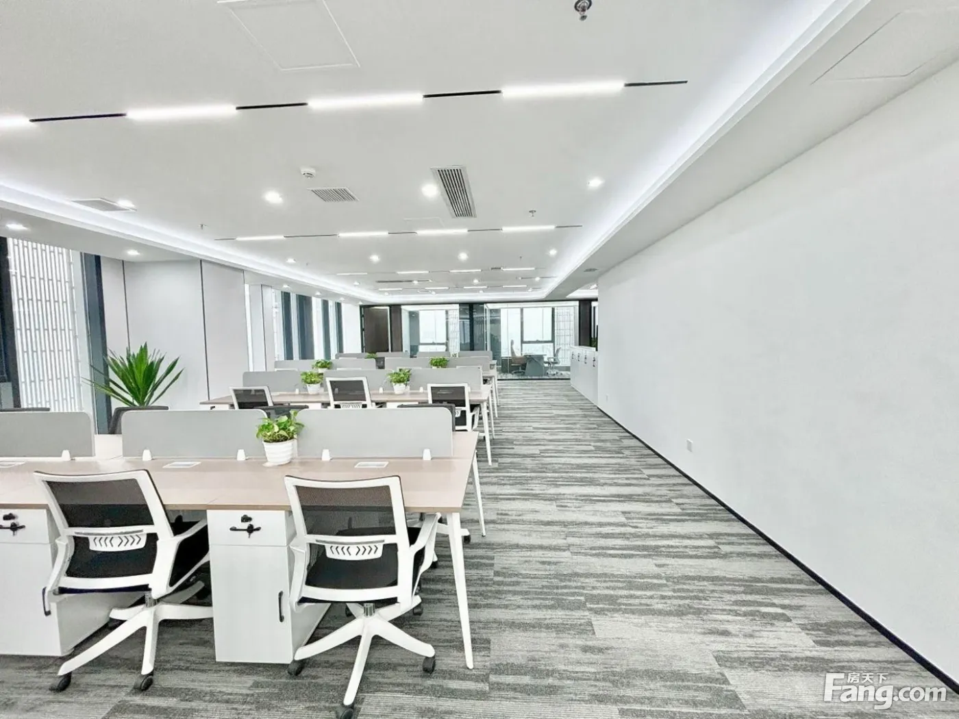 天府广场!动静分区!小半层5隔间56工位!三面采光丨配套齐全