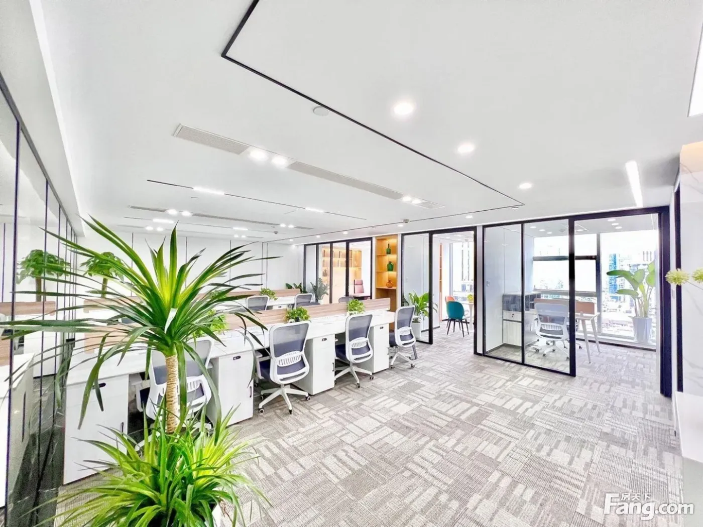 市中心 天府广场 锦江宾馆旁 高区通透采光 传媒接待 4隔间