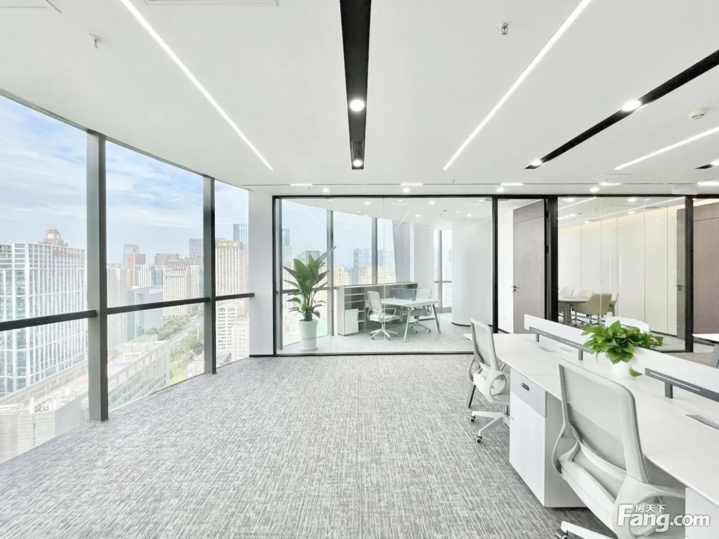 杉板桥!地标楼盘丨楼下自带商业!精装3隔间20工位丨面积可选