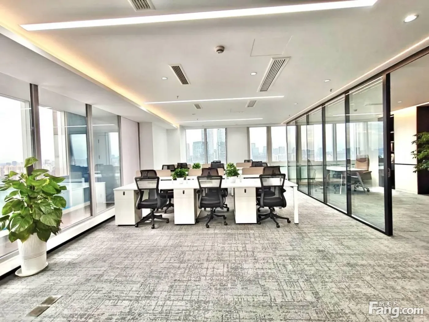 免佣选址!牛市口商圈·精装3隔间16卡位丨高层采光·无加时费