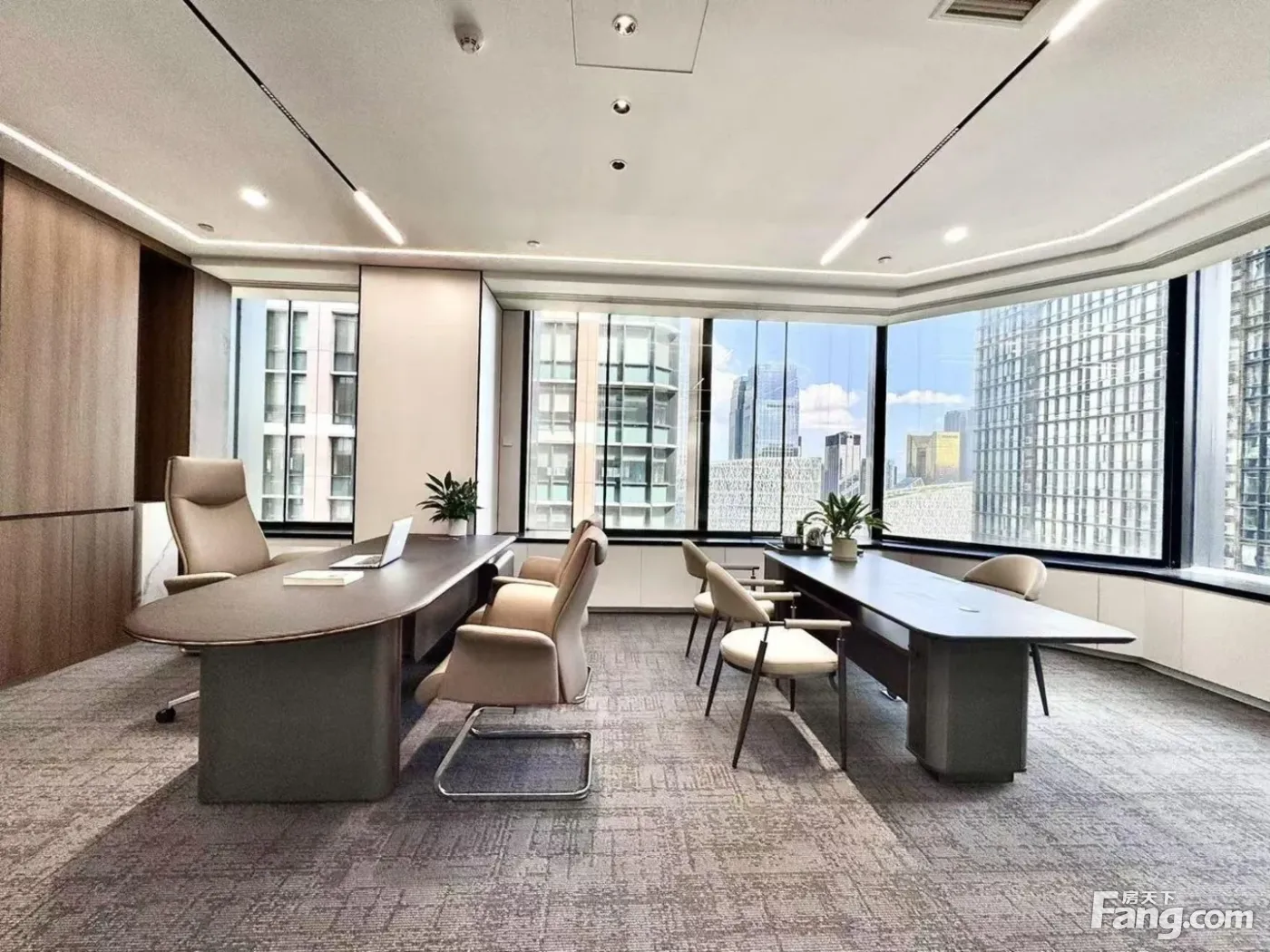 金融城总部选址!大气老总室·7隔间50卡位丨律所·证券交易所