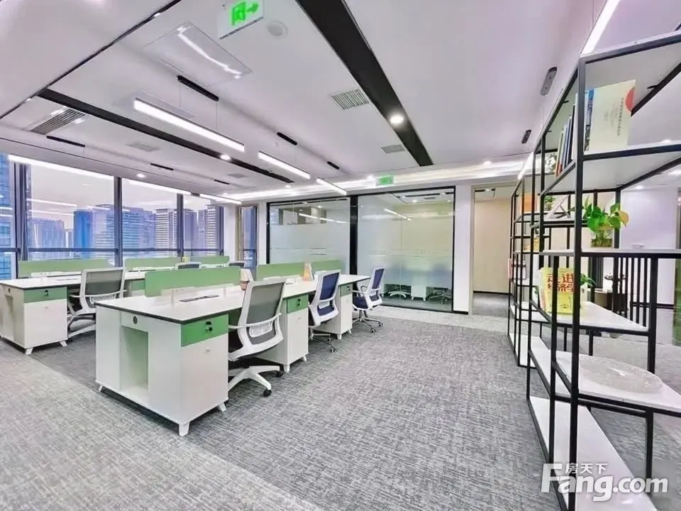 免佣!双面采光老总室丨轻奢风格丨零公摊200平·4隔间18卡