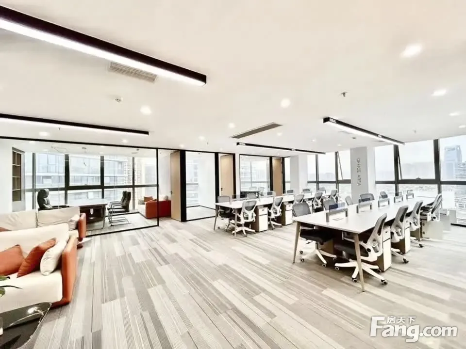 新川地铁口·双面采光4隔间24工位丨博雅城市200平·接待!