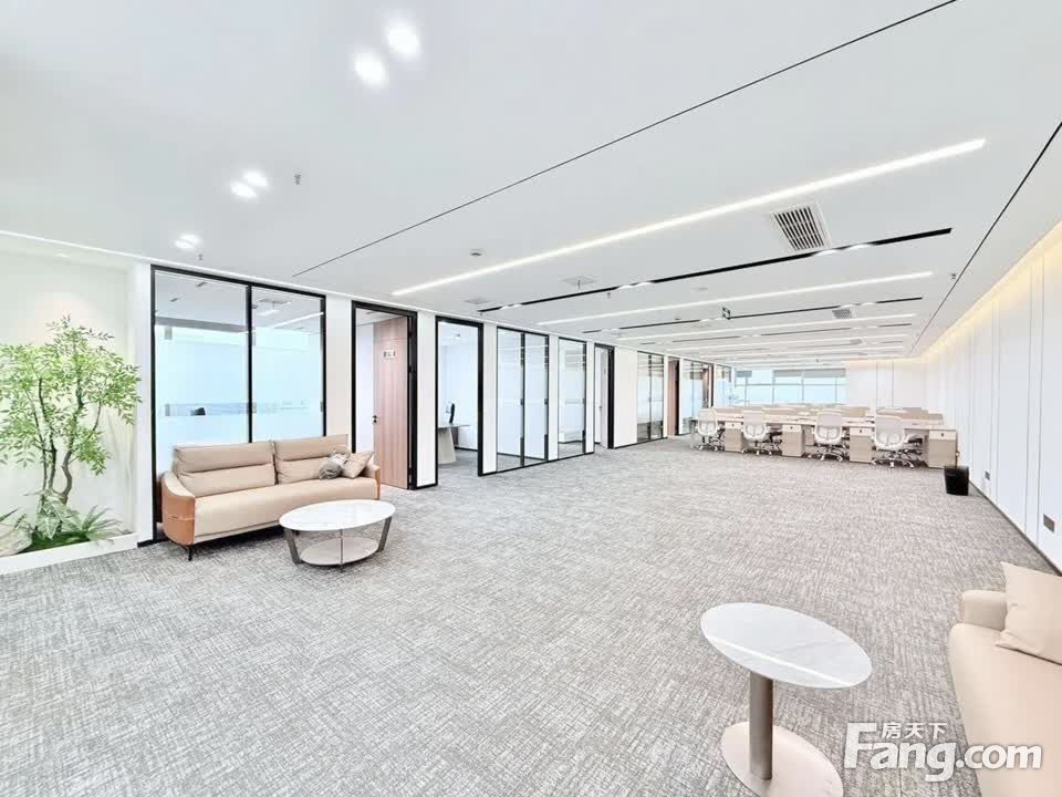 人民南路保利中心·精装500平·高区无遮视野·6隔间60卡位