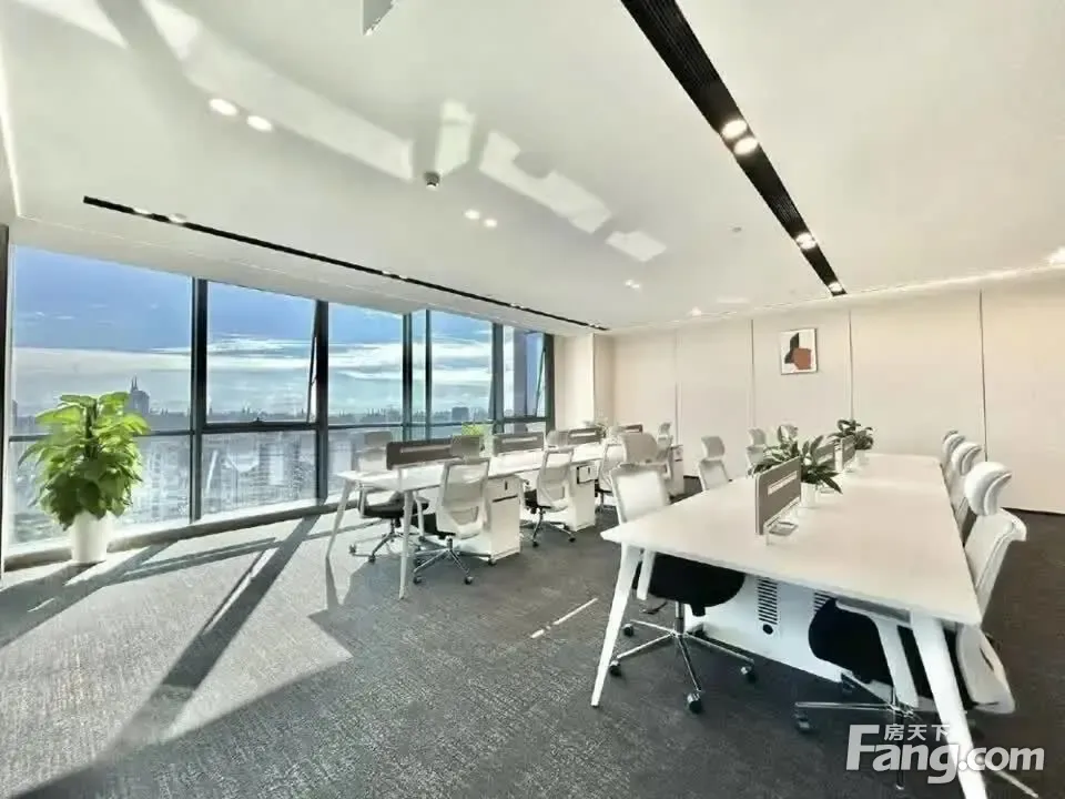 高区无遮挡·万科大厦280平丨地铁口·接待洽谈丨朝南·双采光