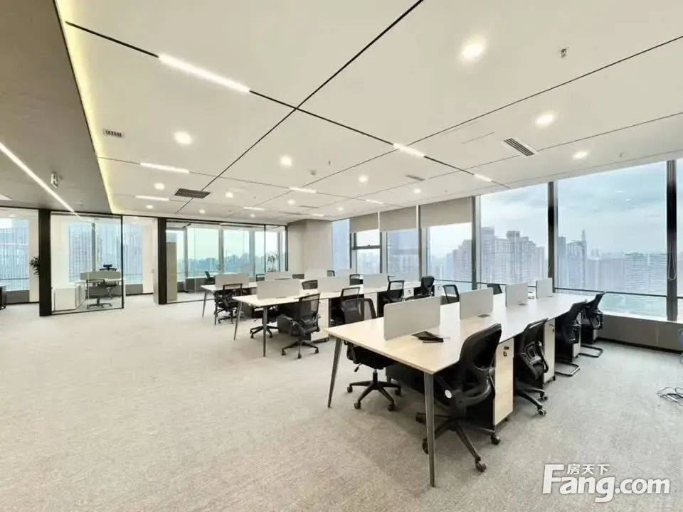 双面采光大厅丨4隔间30卡位·无遮挡视野丨塔子山公园·无中介