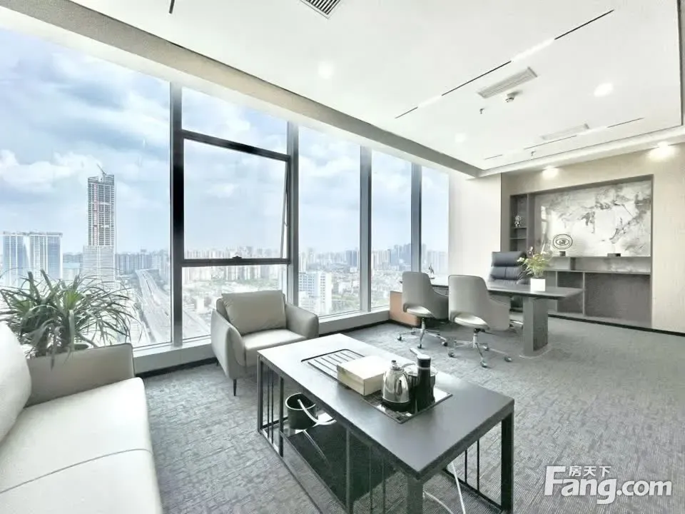 大气前台·双面采光丨5隔间20工位!大气老板间!商务接待现房