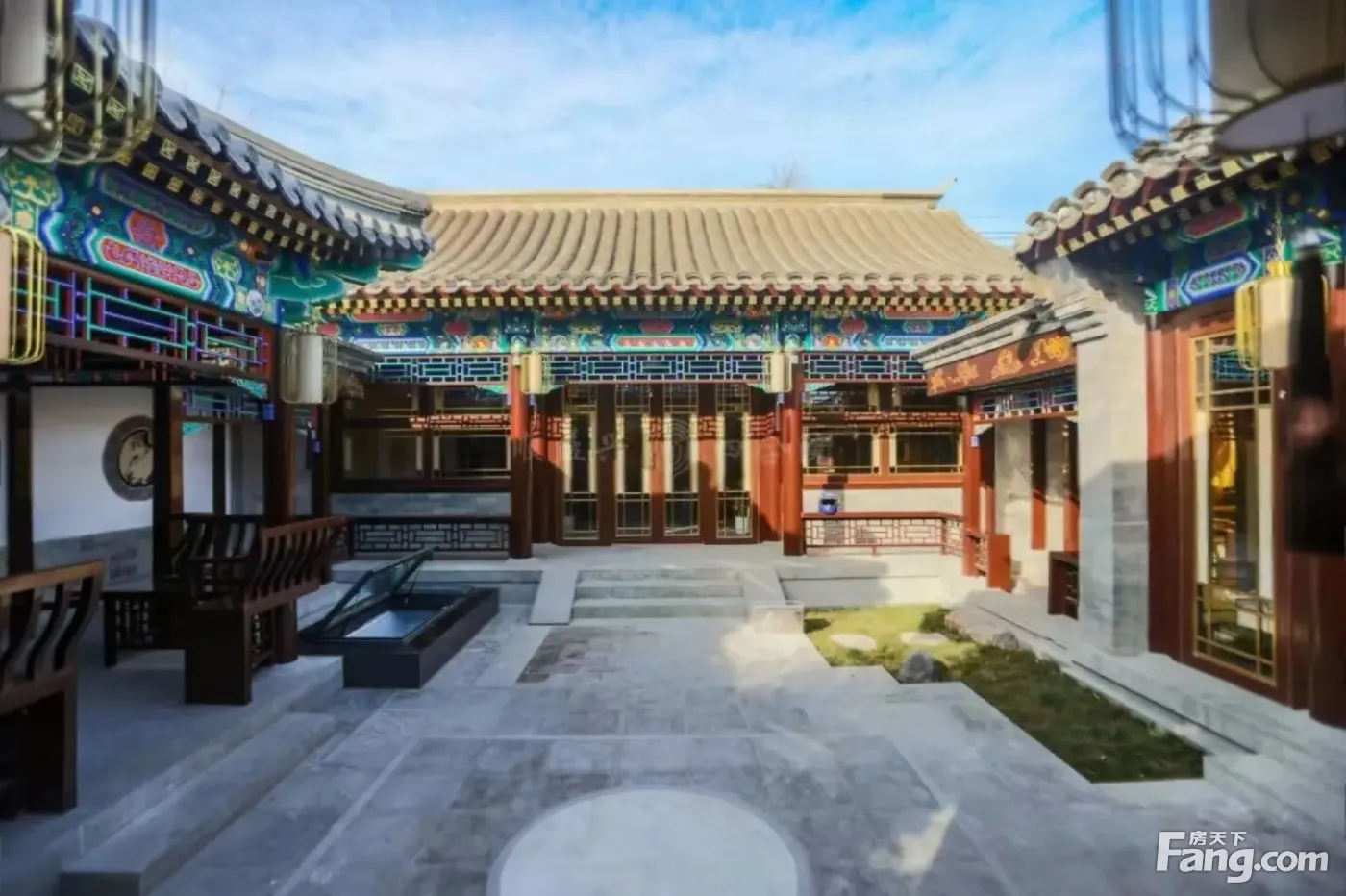 东城区东直门北新桥簋街精装两进四合院460平庭院方正动静分离