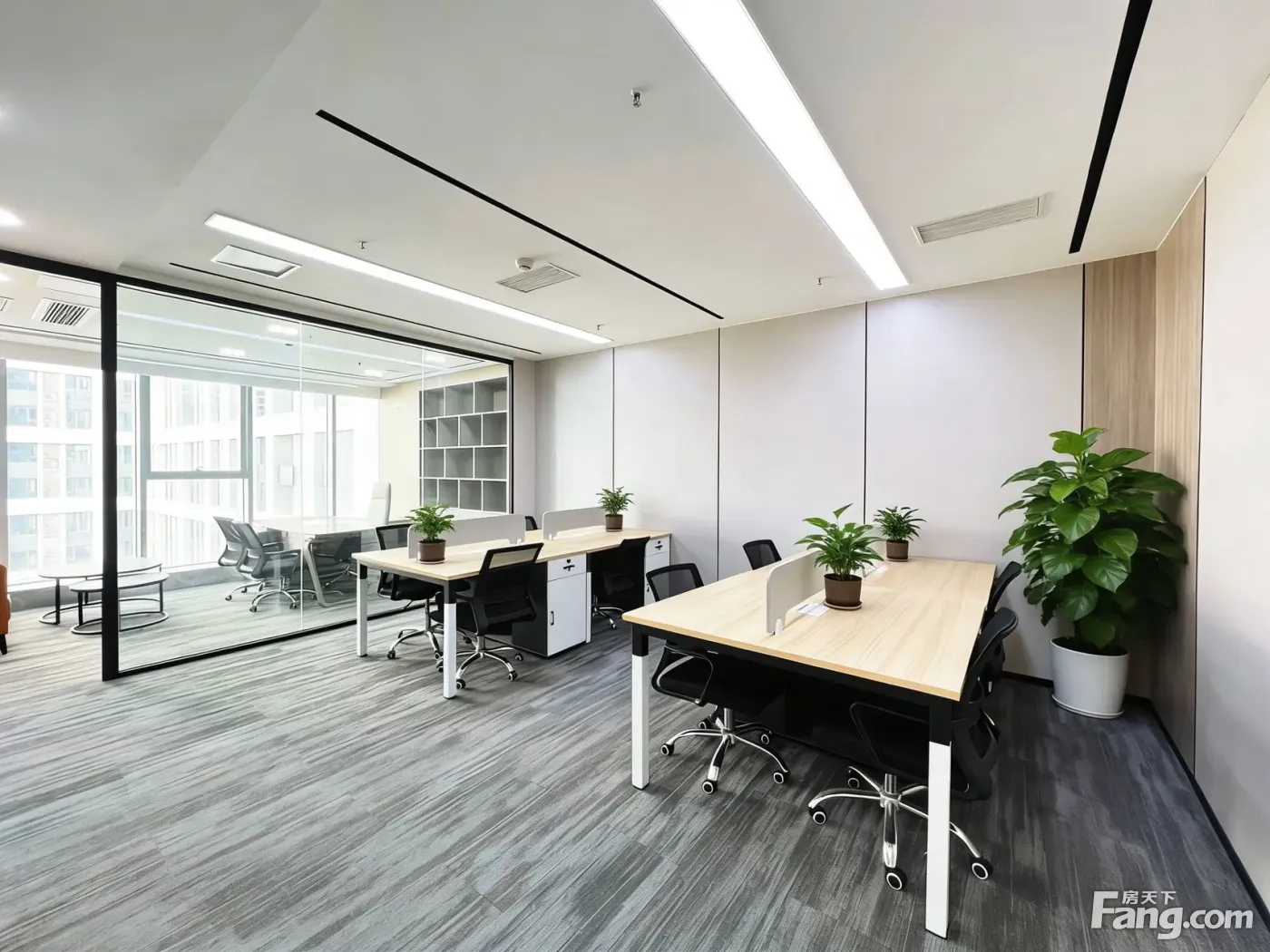 西希中环国际精装带家具3隔间12个工位
