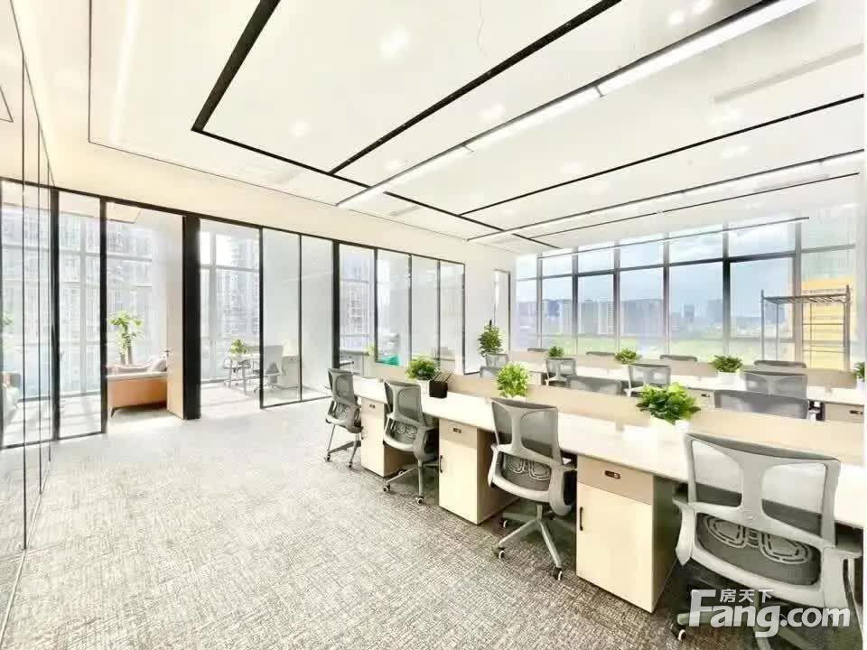 高新政务中心·5隔间30卡位丨双面采光·全景落地窗丨世纪城!