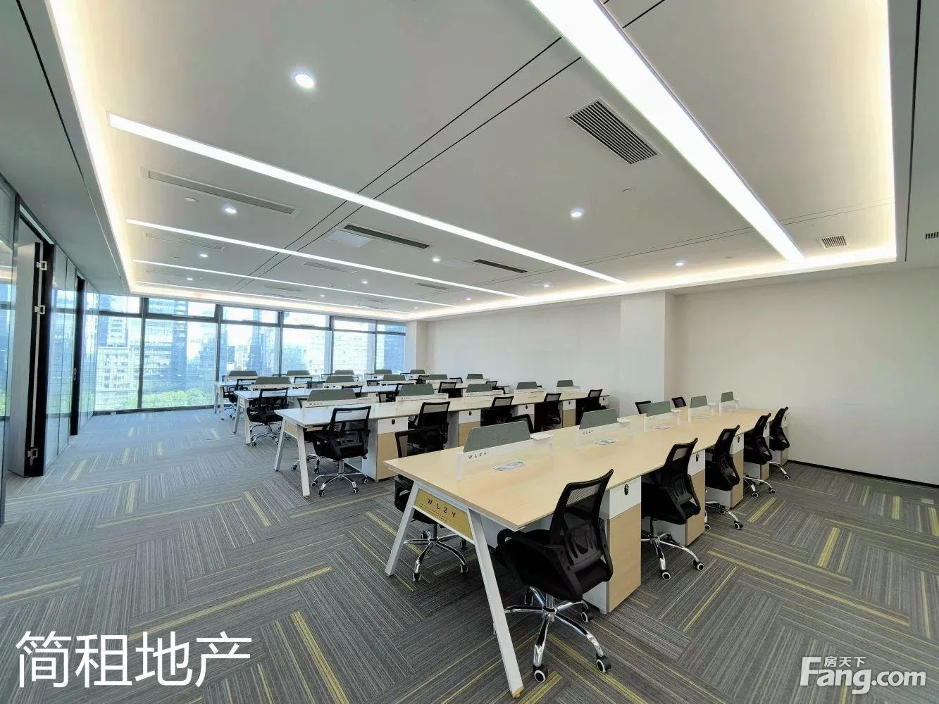 车公庙财富广场 300㎡精装办公间 户型方正 视野开阔