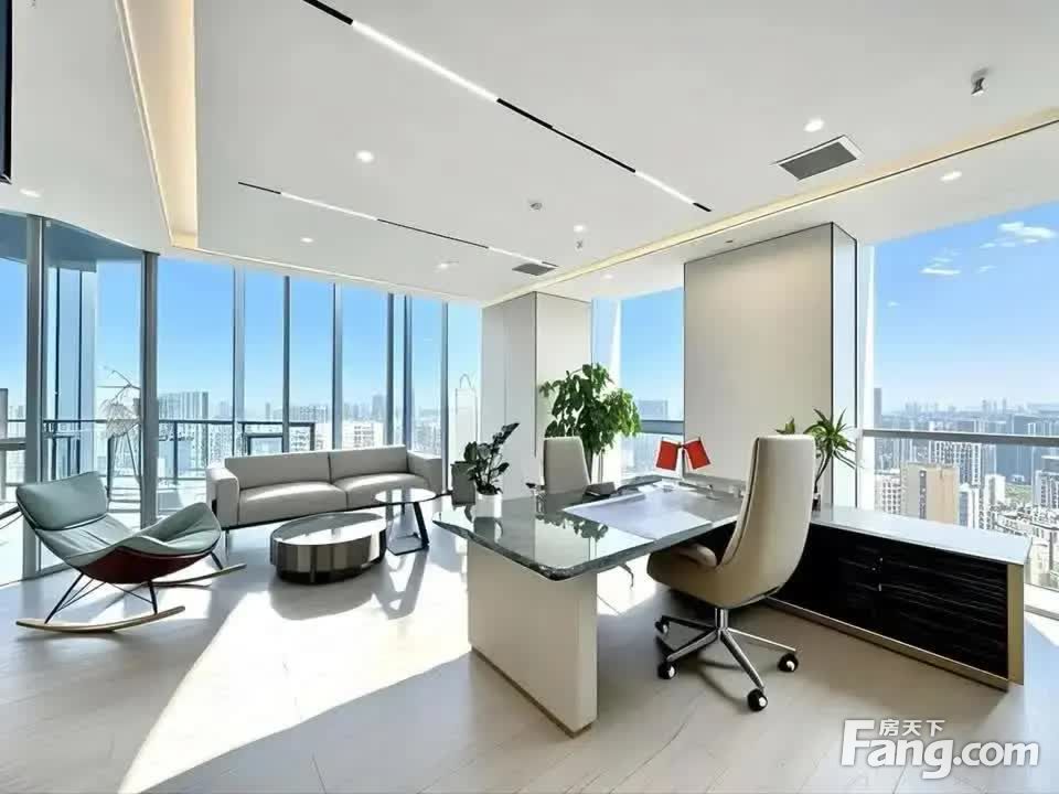 超大总裁室·采光巨好丨天际视野户型·6隔间30卡位丨证券金融