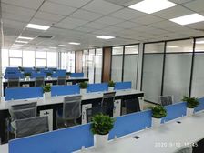 CBD河南大厦500平6房间,精装落地窗,5号线众意西路站