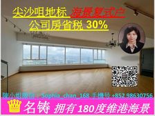 尖沙咀 高铁站 地标复式180度维港海景 公司房税0.2%