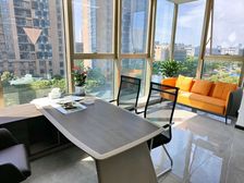 全新大楼!落地窗!高新区华恒大厦建设大厦245平带全套家具!