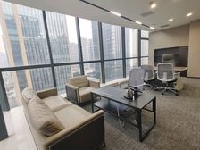 豪华老板办公室出租,采光好,所有办公室大厅均带窗,滨江茶子山