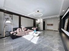 万博茂业朝阳大街精装大三居中间楼层采光好南北通透阳面大客厅