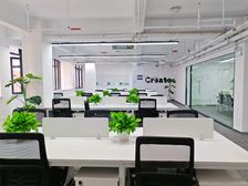 海珠地铁口园区 精装修带家具带空调 正对电梯口 方正双面采光