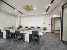 阳光金融大厦,精装修带办公用具3家1格局,朝南户型,高楼层