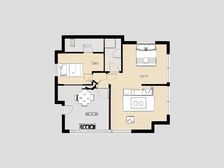 维多利亚精品装修,海景,全景落地窗两室两厅