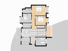 华润公元九里高层精装4房,南北对流,双阳台