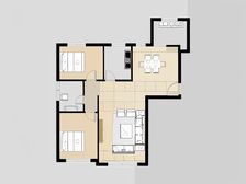 万达广场旁 三室二厅 十楼 采光好 近地铁 诚心出售