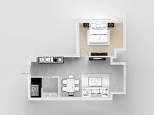 赣江边 一线江景精装修拎包入住 2号线国体中 心站