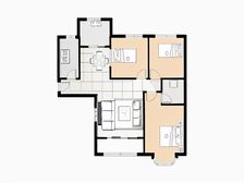 大名城B区三室简装 116平 配套成熟