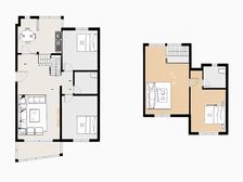 新上顶楼复式,带大露台,位置好,视野开阔,看房方便
