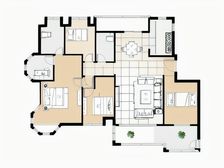 幸福时光大平层,一梯一户,拓展面积大,诚心出售