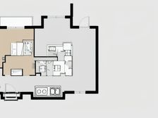 九龙坡大平层横厅大四房设计可看彩云湖