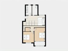 此房带阁楼 采光好 通风性强 得房率高 居住舒适