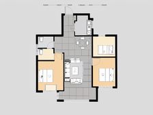 香汇融江三房一厅两卫户型方正采光好