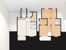 近红角洲,上下4层叠墅,带花园可看湖,