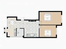 区政府大院 2室1厅 东 西
