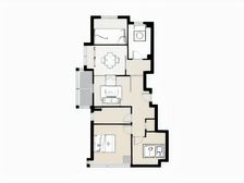 万科翡翠公园 3室1厅 南 西 北