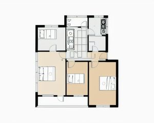 商品房四室3楼 繁华地段 证件齐全 交通便利 南北通透