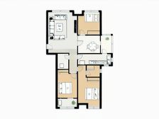 冠亚星城一期 3室2厅 南