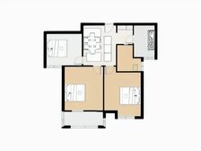 海皓馨园 2室2厅 南